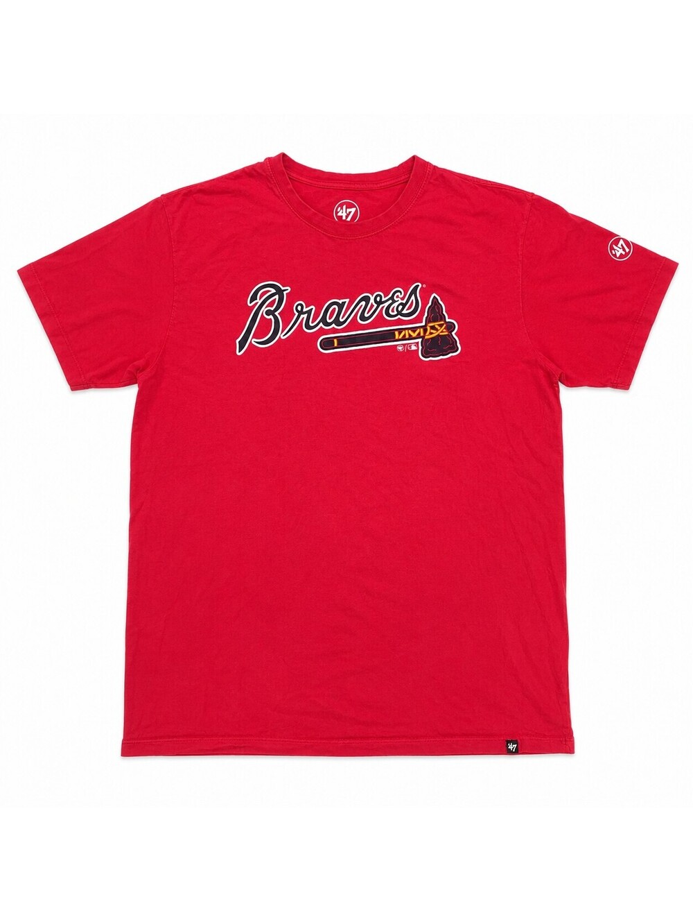 47 Brand Atlanta Braves Red Short Sleeve T-Shirt